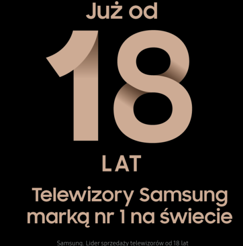Telewizory Samsung marką nr 1 na świecie
