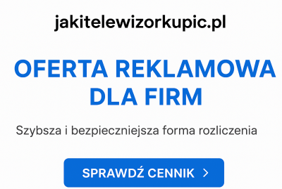 Reklama na stronie jakitelewizorkupic.pl