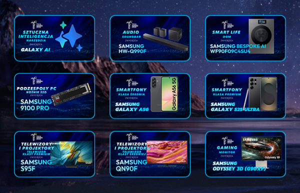 Samsung triumfuje w plebiscycie Tech Awards 2025