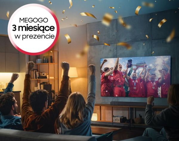 Kup telewizor Samsung i odbierz 3 miesiące MEGOGO – promocja 2026
