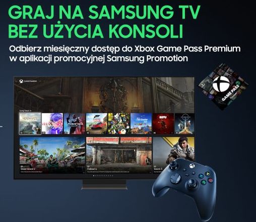 Miesiąc Xbox Game Pass Premium za darmo z telewizorami Samsung