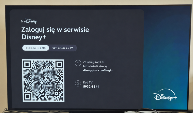 Jak zalogować się do Disney+ na telewizorze?