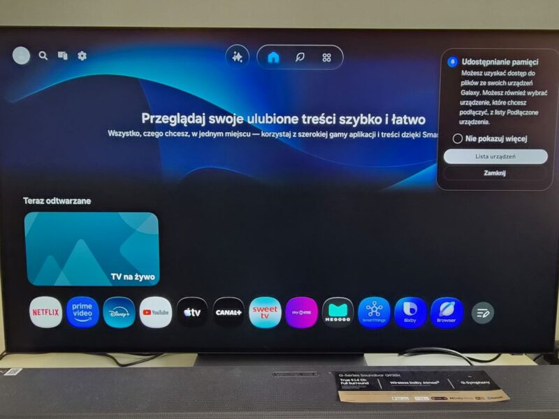 Ustawienia telewizora Samsung z systemem Tizen